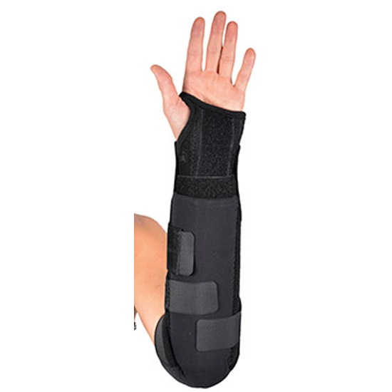 Black MTC™ fracture brace worn by a hand for recovery in New York, New Jersey, & Connecticut